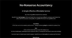 Desktop Screenshot of no-nonsenseaccountancy.net