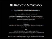 Tablet Screenshot of no-nonsenseaccountancy.net